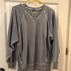 Zenana Grey Sweatshirt Gray Medium